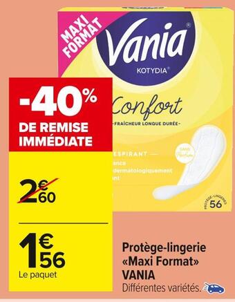 Carrefour Market Vania protège-lingerie maxi format offre