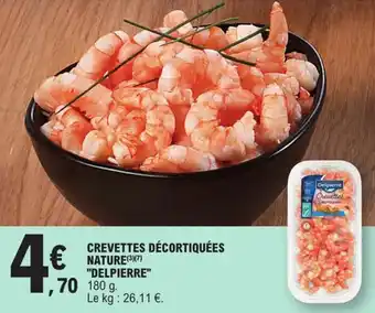 E.Leclerc Crevettes décortiquées nature "delpierre" offre