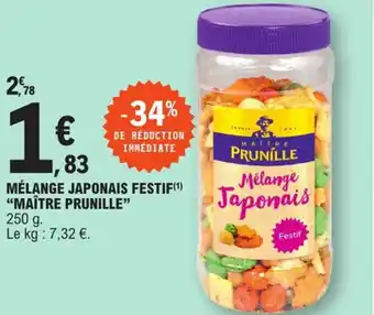 E.Leclerc Mélange japonais festif "MAÎTRE PRUNILLE" offre