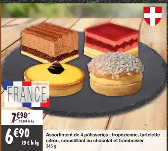 Migros Assortiment de 4 Pâtisseries offre