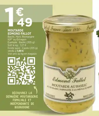 Bi1 MOUTARDE EDMOND FALLOT offre