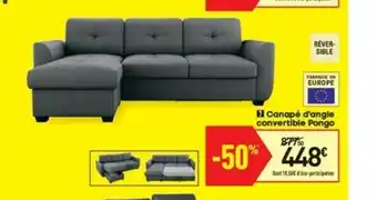 Conforama Canapé D'angle Convertible Pongo offre