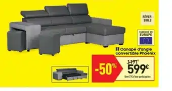Conforama Cnapé D'angle Convertible Phoenix offre