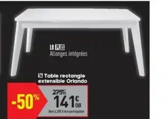 Conforama Table Rectangle Extensible Orlando offre