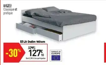 Conforama Lit Dalim 140 cm offre