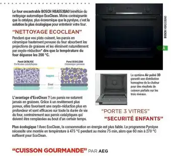 Copra Le four encastrable bosch hba553ba0 offre