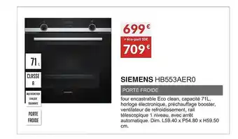 Copra Siemens hb553aer0 porte froide offre