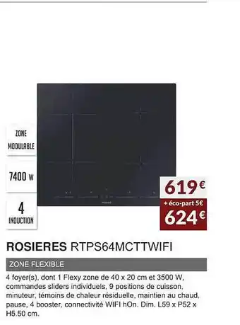 Copra Rosières rtps64mcttwifi zone flexible offre