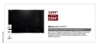 Copra Miele km7210fr temps d'abullition très courts : twinbooster offre
