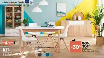 BUT Chaise oslo, buffet 4 portes-2 tiroirs offre