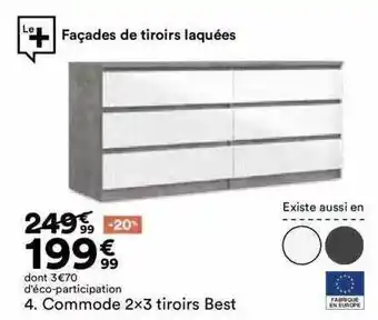 BUT Commode 2x3 tiroirs best offre