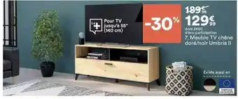 BUT Meuble tv chêne doré-noir umbria ii offre