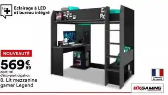BUT Lit mezzanine gamer legend bxgaming offre