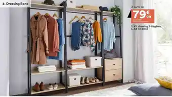 BUT Kit dressing 2 étagères l. 64 cm bono offre