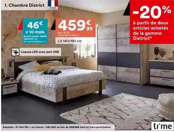 BUT Lit 140x190 cm ti'me offre