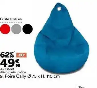 BUT Poire cally ø 75 x h. 110 cm offre