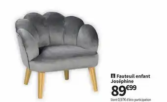 Conforama Fauteuil enfant joséphine offre