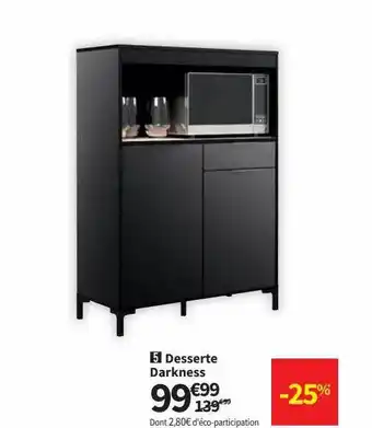 Conforama Desserte darkness offre