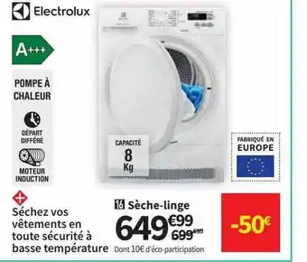 Conforama Sèche-linge electrolux offre