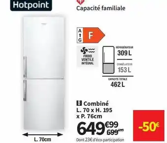 Conforama Combiné hotpoint offre