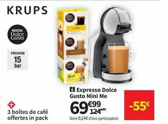 Conforama Expresso dolce gusto mini me krups offre