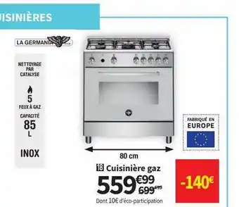 Conforama Cuisinière gaz la germania offre
