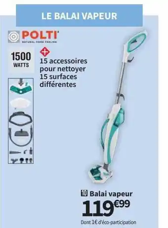 Conforama Balai vapeur polti offre