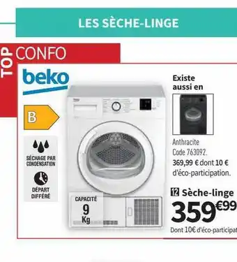 Conforama Sèche-linge beko offre