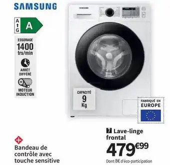 Conforama Lave-linge frontal samsung offre