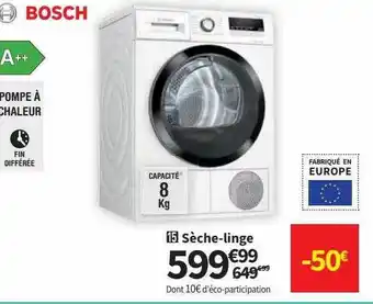 Conforama Sèche-linge bosch offre