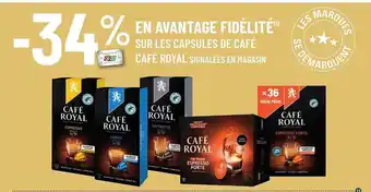 G20 Les capsules de café café royal offre