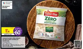 Intermarché Hyper Choux-fleurs zéro résidu de pesticides surgelés saint eloi offre