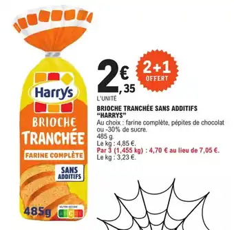 E.Leclerc Brioche tranchée sans additifs "HARRYS" offre