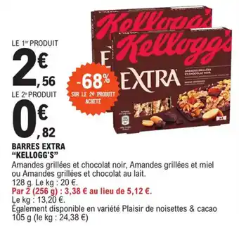E.Leclerc Barres extra "KELLOGG'S" offre