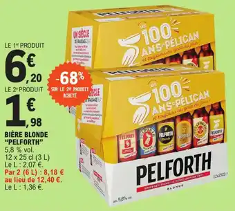 E.Leclerc Bière blonde "PELFORTH" offre