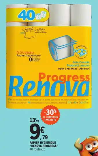 E.Leclerc Papier hygiénique "RENOVA PROGRESS" offre