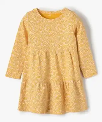 Gémo Robe fille imprimée à manches longues vue1 - gemo 4g fille - gemo offre