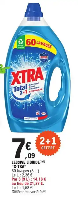 E.Leclerc Lessive liquide "X-TRA" offre