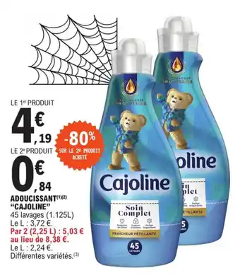 E.Leclerc Adoucissant "CAJOLINE" offre