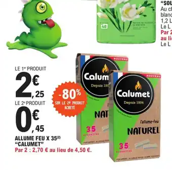 E.Leclerc Allume feu X 35 "CALUMET" offre