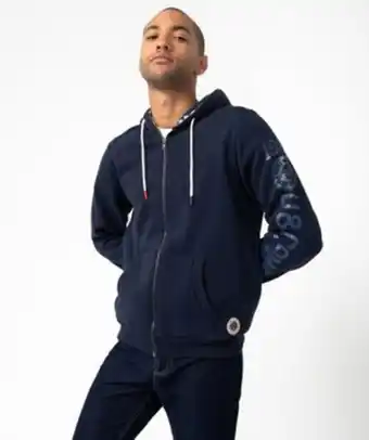 Gémo Sweat homme zippé à capuche en molleton épais - camps united vue1 - camps united - gemo offre