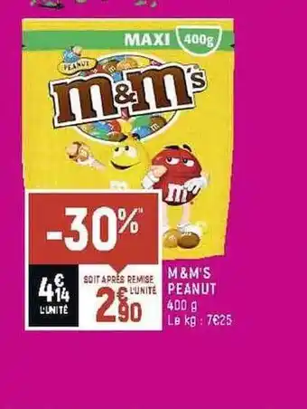M&m's peanut