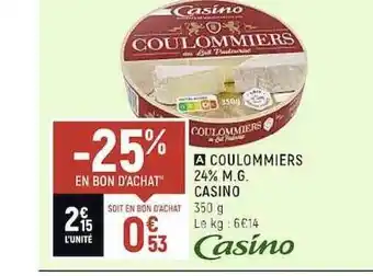 Casino Shop Coulommiers 24% m.g. casino offre