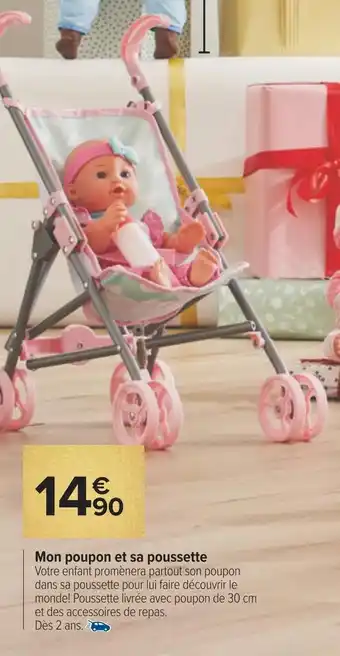 Carrefour Mon poupon et sa poussette offre