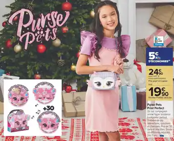 Carrefour Purse pets print perfect offre