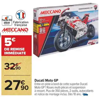 Carrefour Meccano ducati moto gp offre