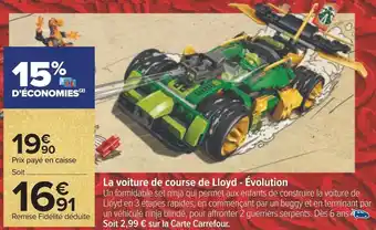 Carrefour La voiture de course de lloyd - évolution offre