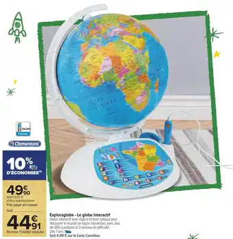 Clementoni exploraglobe - le globe interactif