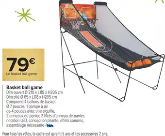Carrefour Basket ball game offre