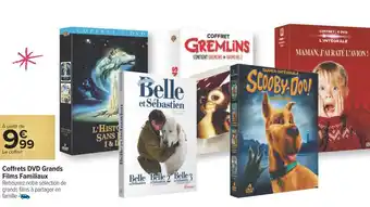 Carrefour Coffrets dvd grands films familiaux offre